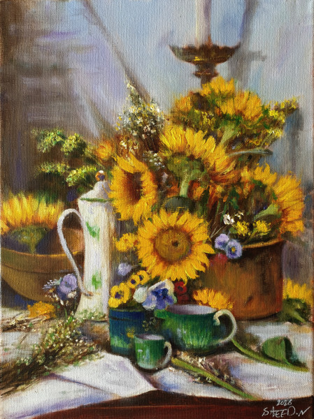 <span class="nbr">4 -</span> Large Sunflowers With Cups