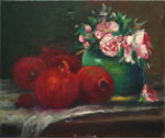 <span class="nbr">33 -</span> Pomegranates & Roses In Green Pot