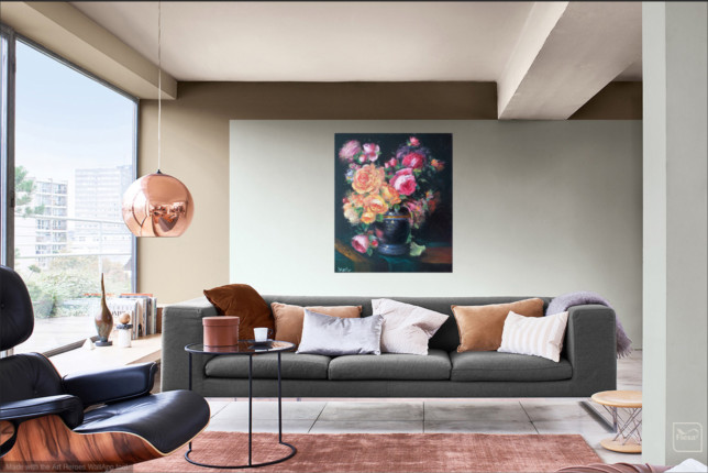 Roses Rose Painting In A Typical Room