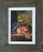 <span class="nbr">30 -</span> Grapes & Peaches On Carved Table